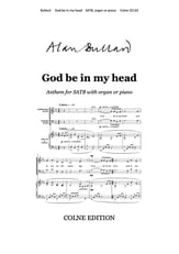 God be in my head SATB choral sheet music cover
